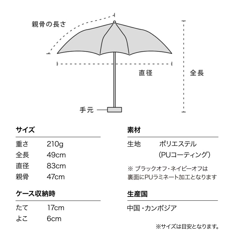 Wpc. 日傘 遮光切り継ぎtiny ベージュ 折りたたみ傘《遮光率＆UVカット率100％・UPF50＋・晴雨兼用》 親骨47cm 軽量 レディース コンパクト 小さい シンプル おしゃれ 可愛い 女性 801-16423-102（ベージュ）
